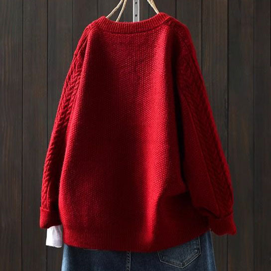 Women's Thick Knit Cardigan Sweater in Solid Color for Everyday Wear