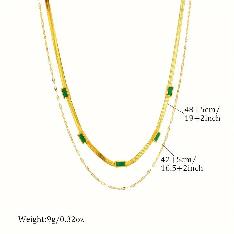 Double Layer Retro Gold Necklace
