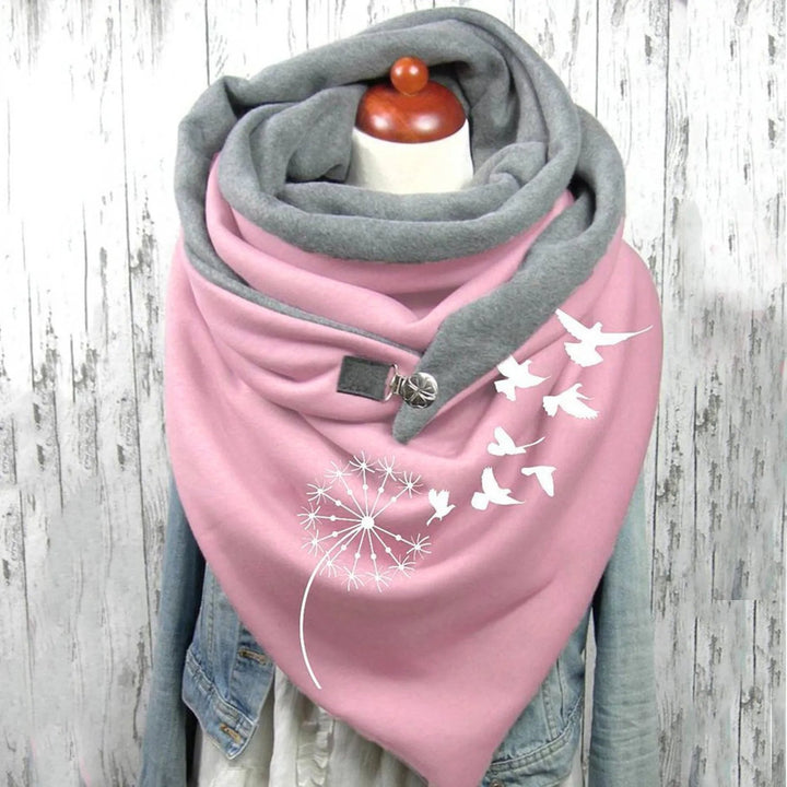 Multilayer Thermal Scarf with Print