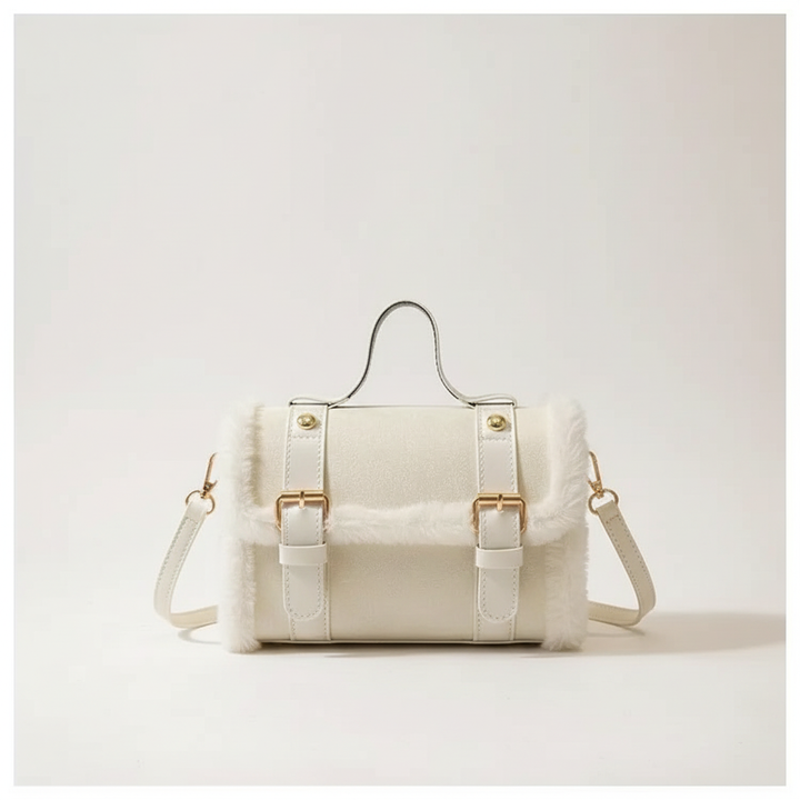 Harper | Plush Faux-Fur Flap Shoulder Bag