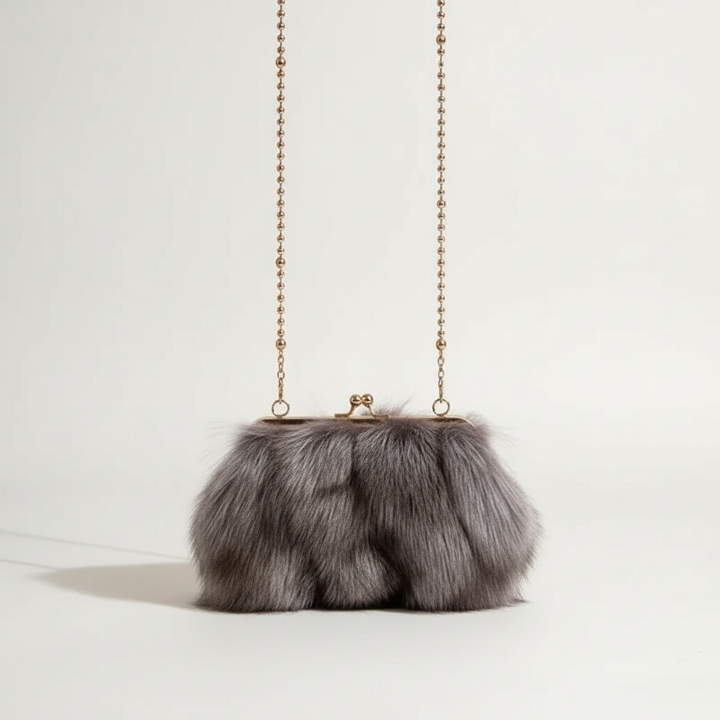 Victoria | Chic Faux Fur Evening Clutch