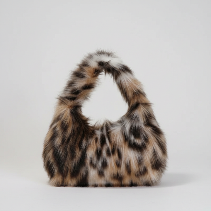Mabel | Plush Faux Fur Hobo Shoulder Bag