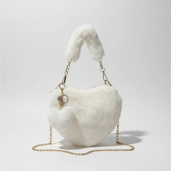 Rosalie | Soft Plush Charm Shoulder Bag