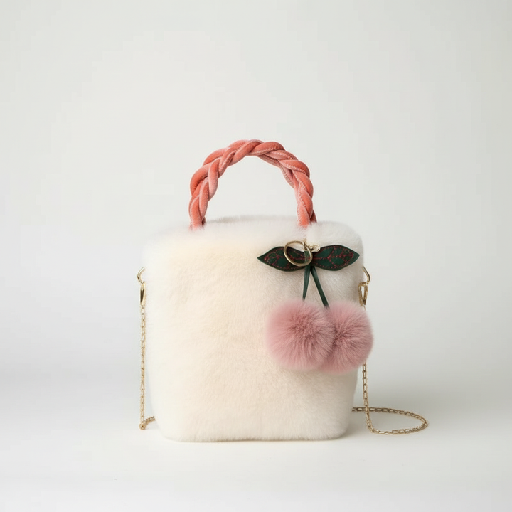 Rosalie | Soft Plush Charm Shoulder Bag