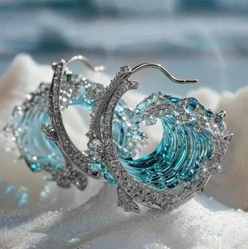 Earrings with the Spirit of the Sea