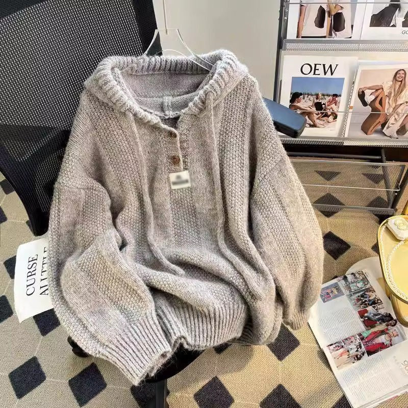 Loose and Comfortable Thick Hoodie Sweater, Available in Many Colors