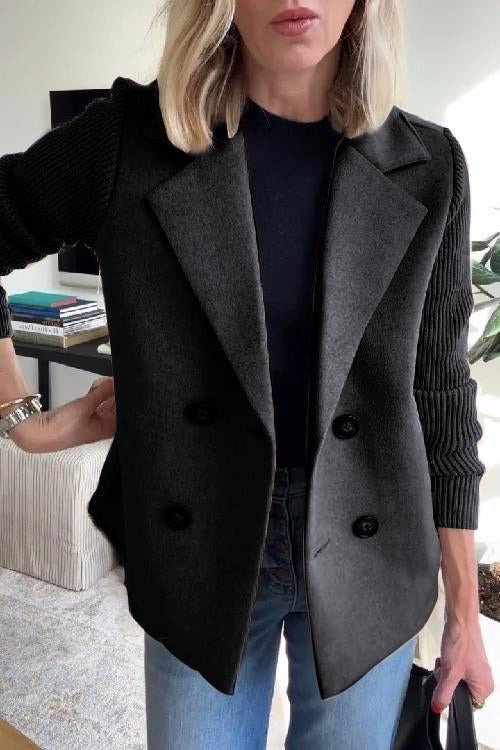 Mikkie - The Soft Ribbed Blazer Coat