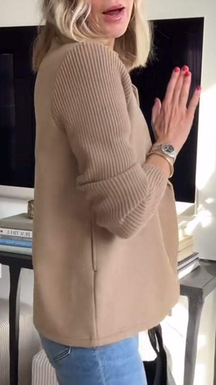 Mikkie - The Soft Ribbed Blazer Coat