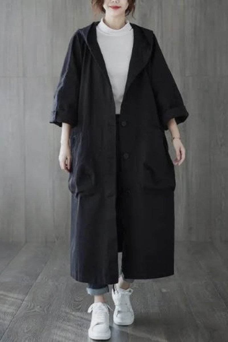 One Size Fits All Oversized Water Resistant Windbreaker Jacket