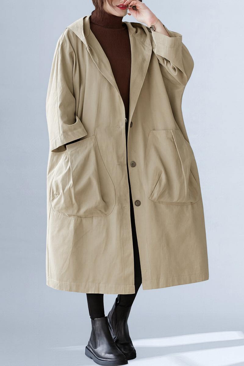 One Size Fits All Oversized Water Resistant Windbreaker Jacket