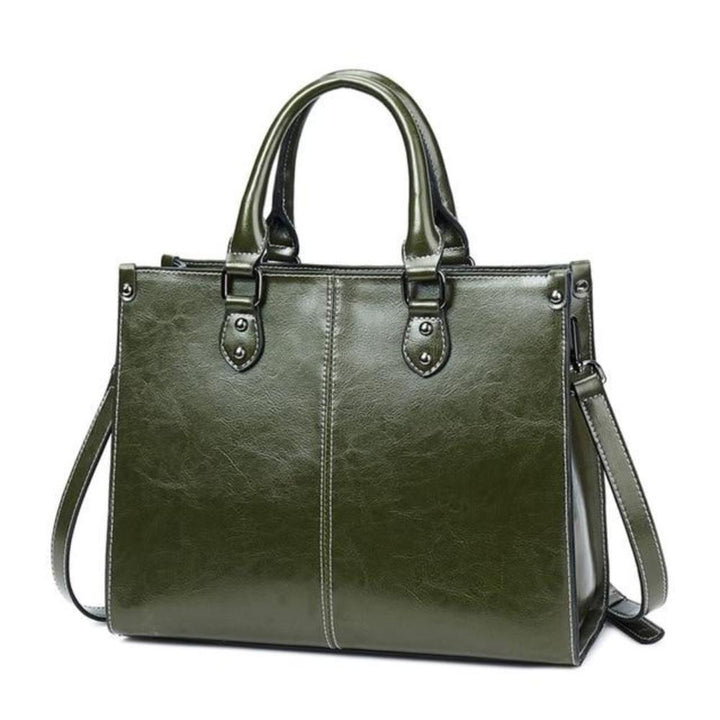 Victoria - Classic Timeless Leather Tote Bag