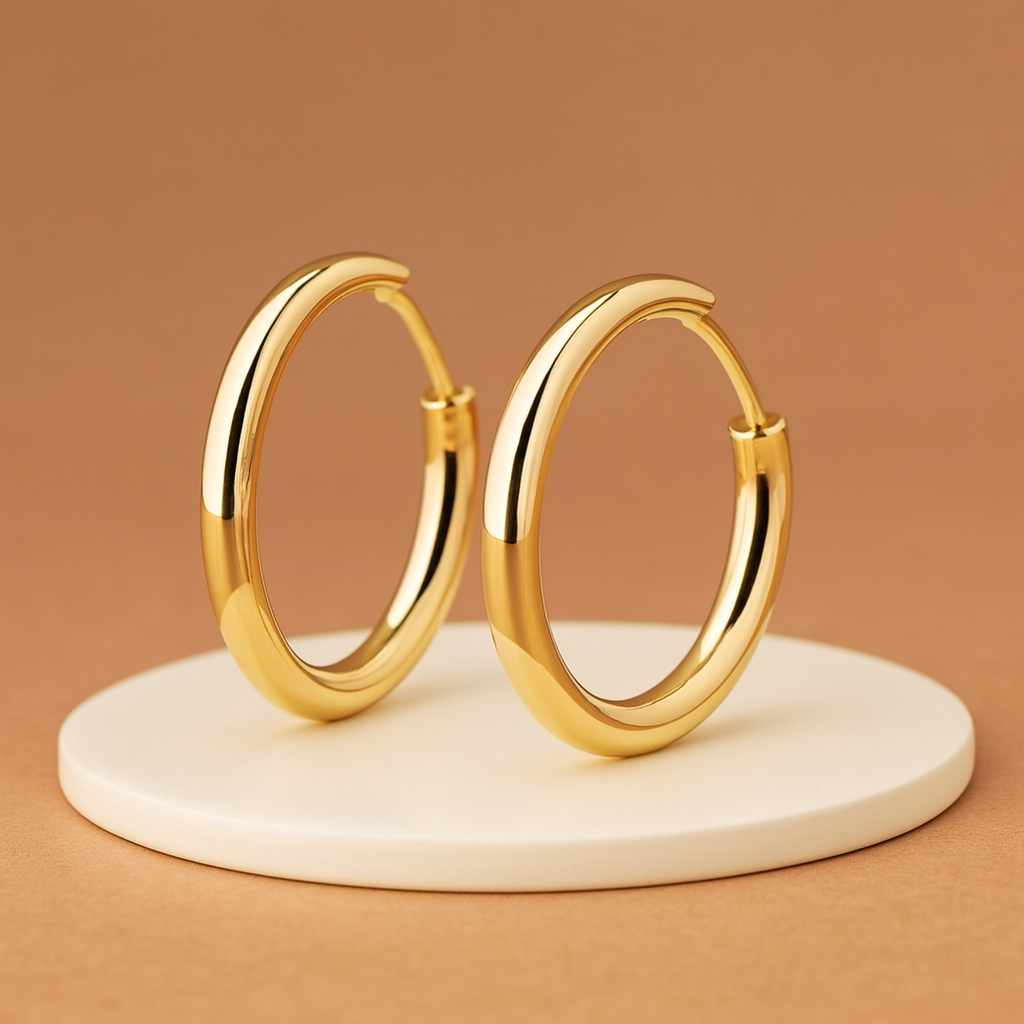 Eye-Catching Gold Earrings