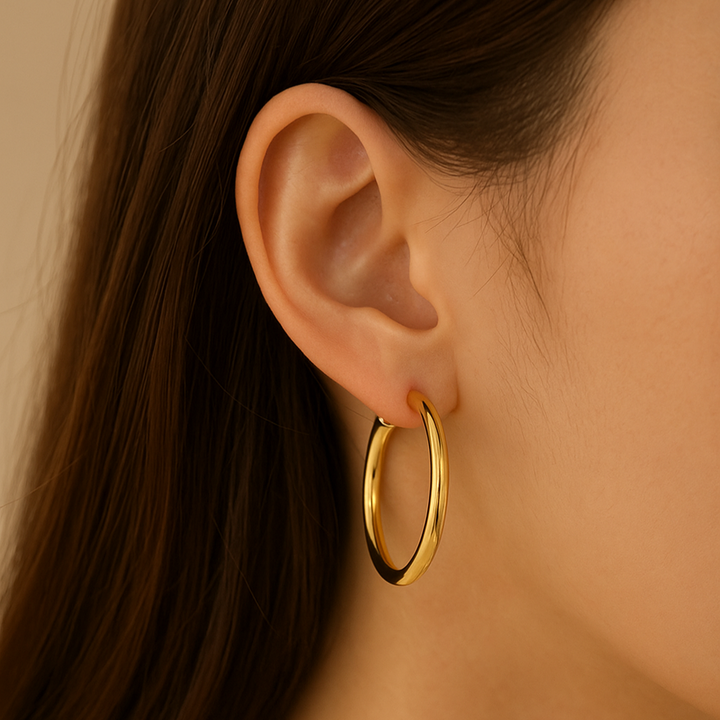 Eye-Catching Gold Earrings