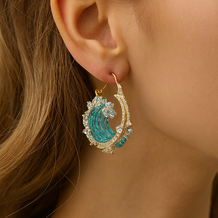 Earrings with the Spirit of the Sea