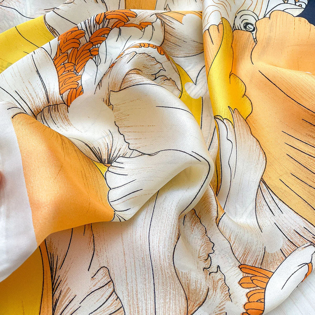 Women's Summer Silk Shawl Blouse