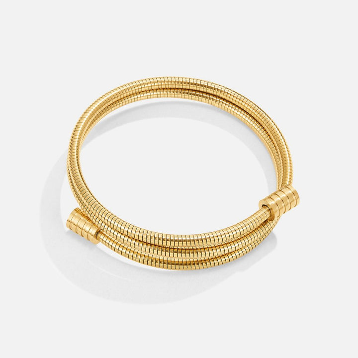 Twinned Gold Bracelet